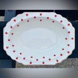 Mid Century Vintage W S George Blushing Rose Dalrymple LIDO Oval Vegetable Bowl